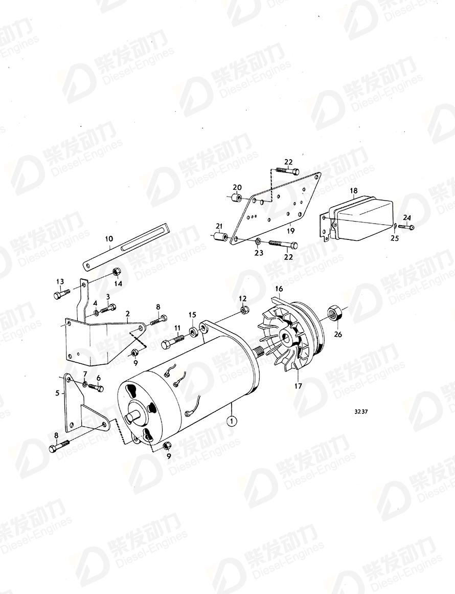 volvo penta Hexagon screw 955532 Drawing volvo penta Hexagon screw 955532 Drawing